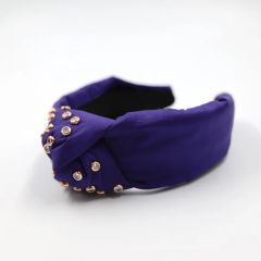 Newest Design Fabric Knot Colorful Headband Fashion Love Heart Diamond Candy Color Headband Sweet Cool Women Headwear - Qingdao Finestyle Fashion Accessory Co., Ltd