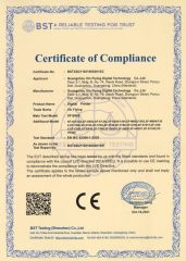 CE certificate of Guangzhou Xin Flying Digital Technology Co., Ltd – certificate photo, supplier certificates section