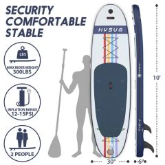 Eco-Friendly 10FT Inflatable Paddle Board for Surfing and Yoga - Image 4