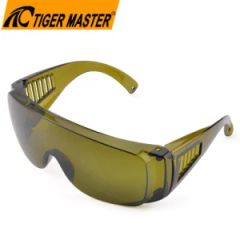 Green PC Lens CE En 166f Eye Protective Industrial Safety Goggles Anti Scratch Safety Glasses - Heilongjiang Safer Co., Ltd.