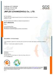 IATF 16949:2016 certificate from JNFLEX (CHANGZHOU) CO., LTD.