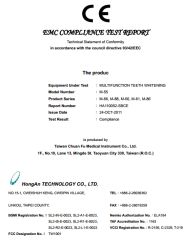 CE for teeth whitening system certificate from Foshan Vokodak Medical Equipment Co., Ltd.