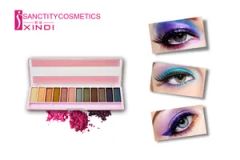 12 Colors Eye Shadow Pallete Usage Skin Form Powder Origin China Trademark OEM Used for Women Model NO. ES819 Type Eyes and - Image 4