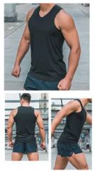 Lightweight Men's Summer Basketball Training Vest - Breathable Ice Silk Top - Image 4