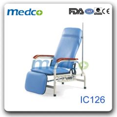 Leather Steel Frame Hospital Adjustable Beds Acoompany Commode Chair - Image 5
