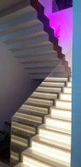 Transparent Tempered Glass Railing Design Panel Position Stairs Color Transparent Frame Material Aluminum Country of Origin Made in - Image 1