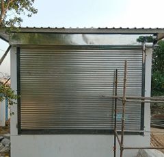 Manual Push Pull Roller Shutter Slat Type Perforated Power Requirement None Surface Finish Customize Locking Type Center - Image 1