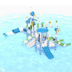 Swb 002 Family Friendly Colorful Eco Friendly Material Entertainment Projects Castle Water Village Play Areas Equipment - Guangzhou Hongxing Water Park Equipment Co., Ltd.