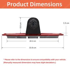 EnruigeOK 3rd Brake Light Rear View Backup Camera For Mercedes Sprinter / VW Crafter MK1 - Image 3
