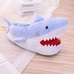 Cartoon Shark Slippers Thick Winter Warmth Shark Head Home Cotton Slippers - Image 5