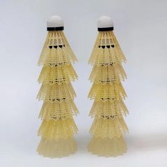 Plastic Shuttlecock Dozen Manufacture Badminton Shuttlecock OEM Yes Usage Game Color Yellow Origin China Model NO. P102 Feature Durable - Image 4