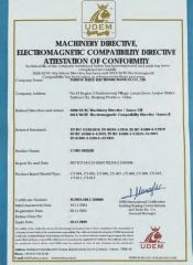 CE certificate from Taizhou Weiyu Electromechanical Co., Ltd.