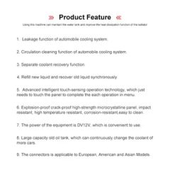 Auto Workshop Equipment Automotive Cooling System Cleaning AC Recovery Machine - Image 3
