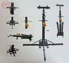 Steel Crank Stand Heavy Duty Light Stand Color Black Shape Square Origin China Length 2.1m-7m Service 24hours HS Code - Image 4