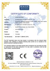 CE certificate from Guangdong Yohome Door Co., Ltd.