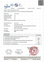 ASTM certificate from Pakfoon Trading Company Limited