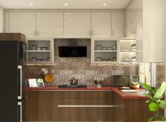 Modern Kitchen Interior Design Material HDHMR Appearance Modern Mount Type Wall Mount Product Type Standard Kitchen Design L - - Image 12