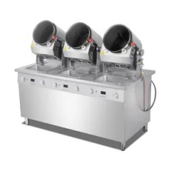 Electric Automatic Cooking Machine Flat Pan Fried Rice Cooker Commercial Kitchen Equipment - Image 1