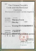 Certificate certificate from Guangzhou Meilan Yacht Co., Ltd.