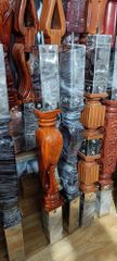 Wooden Railing Pillars Size 3 INCH Material Wood Color ALL COLOUR Finishing POLISHED Period 21ST CENTURY Shape ROUND AND - Image 7