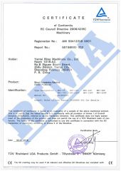 ce certificate from Yantai Rima Machinery Co., Ltd.