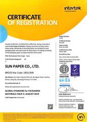 BRC certificate from Guangxi Progreen Packaging Co., Ltd.
