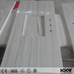 Artificial Stone Worktop Vanity Top Trademark KKR Colors 100 Colors Design Customized HS Code 6810999000 Size up to - Image 2