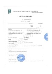 EN14904 of sports floor certificate from Wuxi Tefa Decoration Material Co., Ltd.