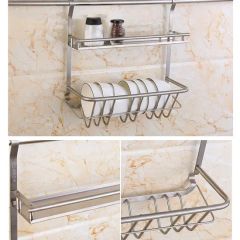 Condiment Storage Rack Double Layer Spice Jars Rack Kitchen Storage Holder Multifunction Kitchen Organizer Storage Shelf Rack - Image 6