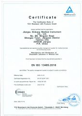 ISO13485-2 certificate from Shanghai Medisea Co., Ltd.