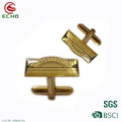Custom Fashion Metal Crafts Cufflinks Men with Logo Color Red Trademark EK Plating Gold Style Elegant OEM/ODM Accept Metal Zinc - Image 4