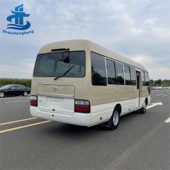Premium 29 Seats Used Coaster Shuttle Vehicle High Roof Gasoline Mini Coach - Image 4