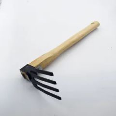 Mini Digging Tools 38cm Length Customizable Hoe Rake - Image 5