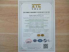 ISO 14001 certificate of Chengdu Hongjin Chemical Co., Ltd. – certificate photo, supplier certificates section