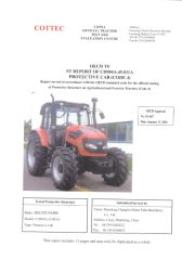 OECD certificate from DEUTZ-FAHR MACHINERY CO., LTD.