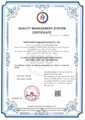 ISO 9001 certificate from Heshi (Hebei) Integrated Housing Co., Ltd.