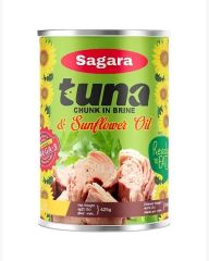 Sagara Tuna Chunk in Brine & Sunflower Oil – 425g – product photo 1, product detail gallery