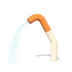 Colorful Vibrant Aesthetically Pleasing Design Water Spray Toys Small Worm Water Play Sketch Equipment - Guangzhou Hongxing Water Park Equipment Co., Ltd.