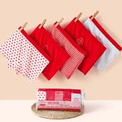 Girls' Flat Angle a-Class Baby Square Shorts Style All Season All Origin China Pattern Print Texture Light Touch - Image 5