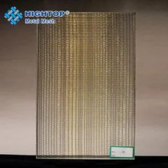 Sound Insulation Decorative Metal Wire Mesh Laminated Glass Structure Solid Appearance Flat Trademark Amber HS Code - Image 6