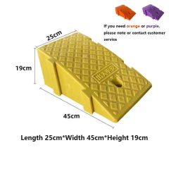 Durable Interlocking Portable Plastic Buckle Road Curb Ramps for Cars Wheelchairs Plastic Curb Ramp - Image 3