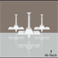 PVC White Batten Flat Clip, Packaging Size: 100 pieces/packet - Image 1