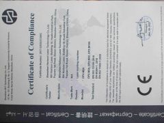 CE certificate of laser marking machine certificate from Shenzhen Horizon Laser Technology Co. Ltd