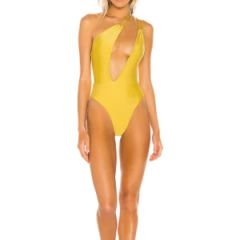 2023 Fashion One Piece Women s Solid Color Swimsuit Cut out Rope One Shoulder Bikini - Hangzhou Sunra Fashion Co., Ltd.