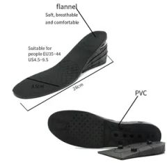 Breathable PU Air Cushion Hidden Height Boost Shoe Insole - Image 4