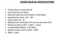 Crude Palm Oil Purity High Color Rich Golden Nutritional Content High Beta-carotene And Vitamin E Intended Use Food Production, Cosmetics, Biofuel - Image 1