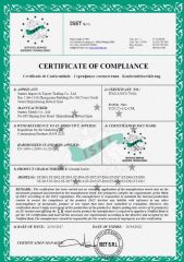 CE CERTIFICATE certificate from Suntex Import & Export Trading Co., Ltd.