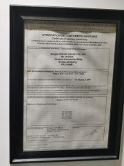 ACS certificate from Ningbo Itabath Industry Co., Ltd.