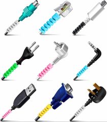 Silicone Charge Cable Protector Cable Jacket Yes Material Silicone charging ports USB-C Finishing Type Plain Protection Type Spiral - Image 5