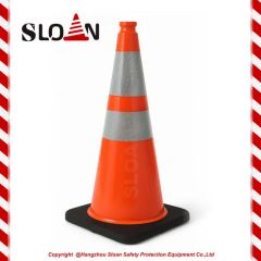 28 Inch American Style Road Traffic Safety PVC Cone for Construction Site - Image 2